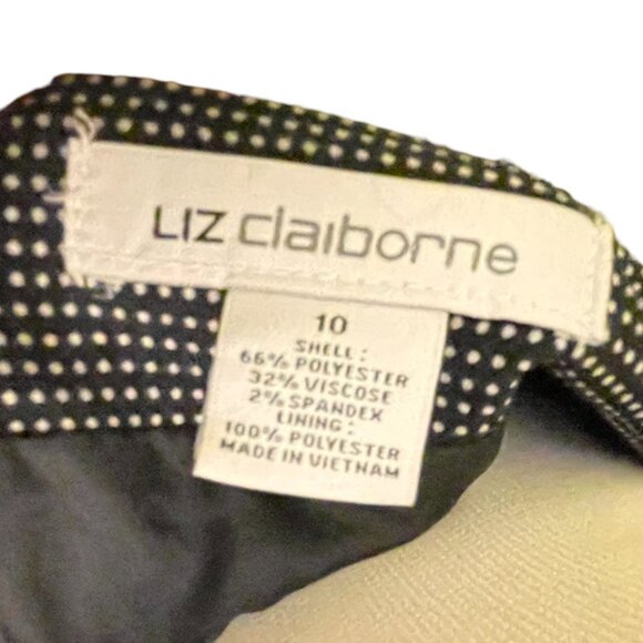 Black and white polka dotted a-line skirt size 10 - Picture 3 of 3